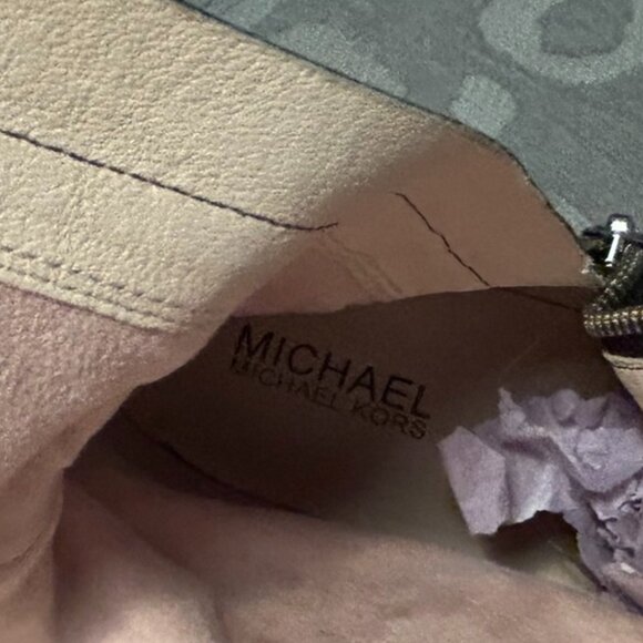 Michael Kors Women's Arley Riding Boots Black 11M | Black Leather | Silver Logo - Picture 8 of 12